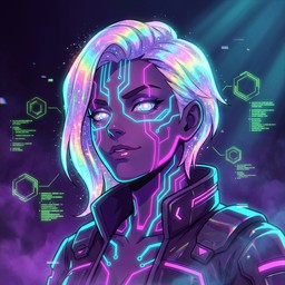 Free Neon Cyberpunk Portrait Image - Cyberpunk, Neon, Futuristic ...