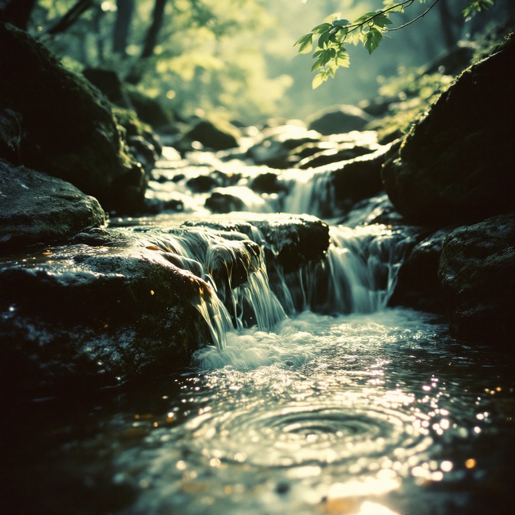 Free Golden Woodland Brook Image - Nature, Water, Stream | Download at ...