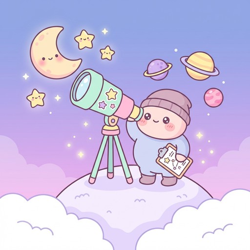 Free Kawaii Space Friends Image - Kawaii, Space, Planets | Download at ...