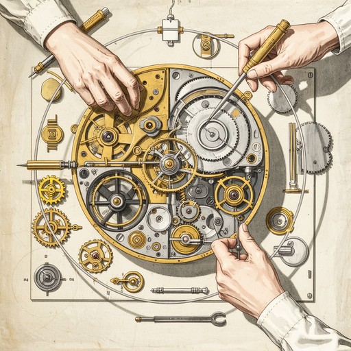 Technical Drawing Renaissance Free Mechanical Renaissance Drawing Image - Gears, Clockwork ...