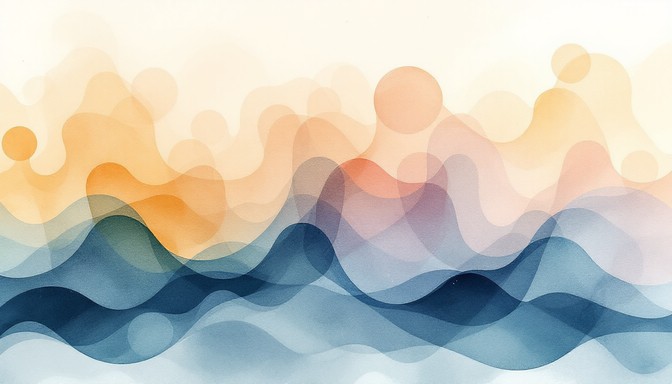 Free Waves Of Serenity Image - Abstract, Watercolor, Minimal | Download ...