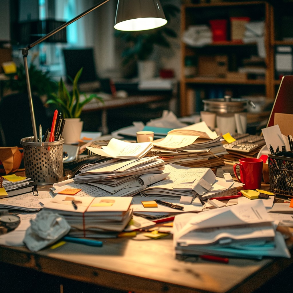 Free Cluttered Desk Space Image - Office, Desk, Clutter | Download at ...