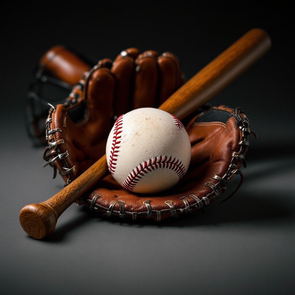 Free Classic Baseball Gear Image - Baseball, Glove, Bat | Download at ...