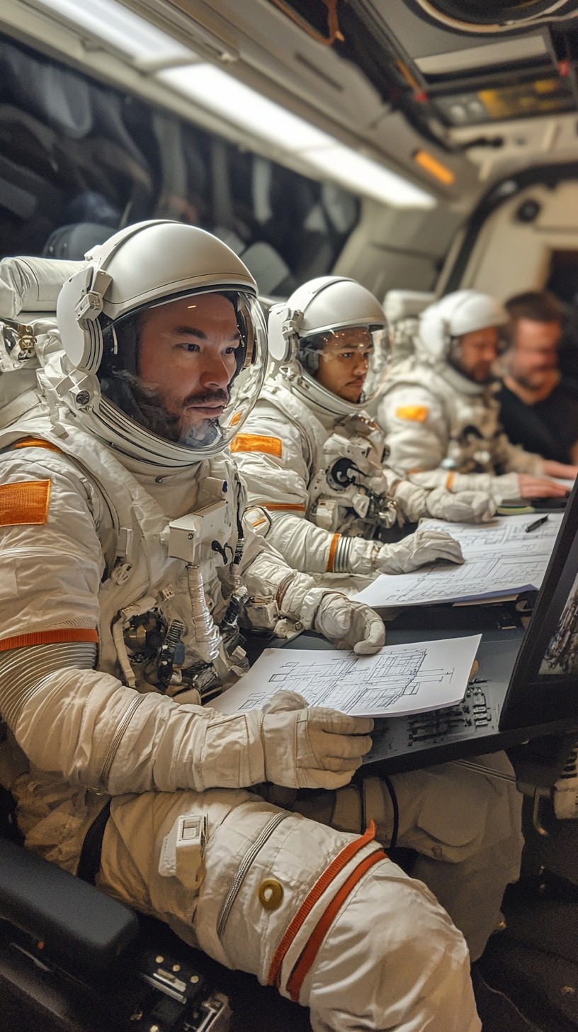 Free Astronauts reviewing plans Image - Astronauts, Spacecraft ...