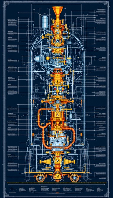 Free Automotive Engineering Blueprint Image - Powertrain, Automotive ...