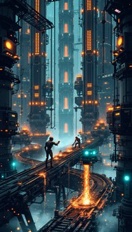 Free Industrial Pixel Factory Image - Industrial, Factory, Pixel ...