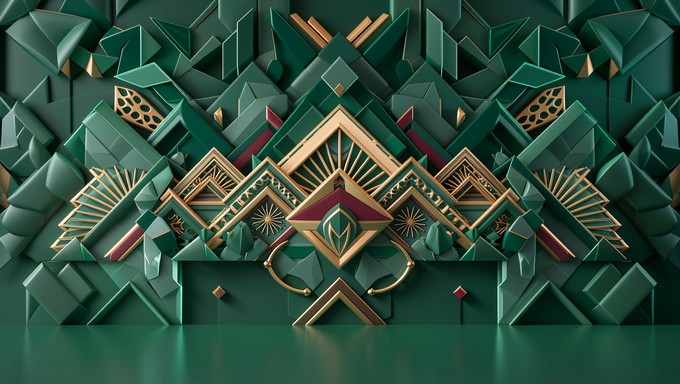 Emrald Design Free Emerald Geometric Luxury Image - Artdeco, Geometric, Luxury ...
