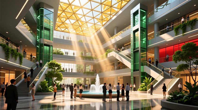 Free Circular Atrium Architecture Image - Architecture, Atrium, Mall ...