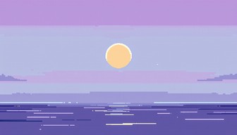 Free Pixelated Ocean Sunset Image - Pixel, Sunset, Ocean | Download at ...
