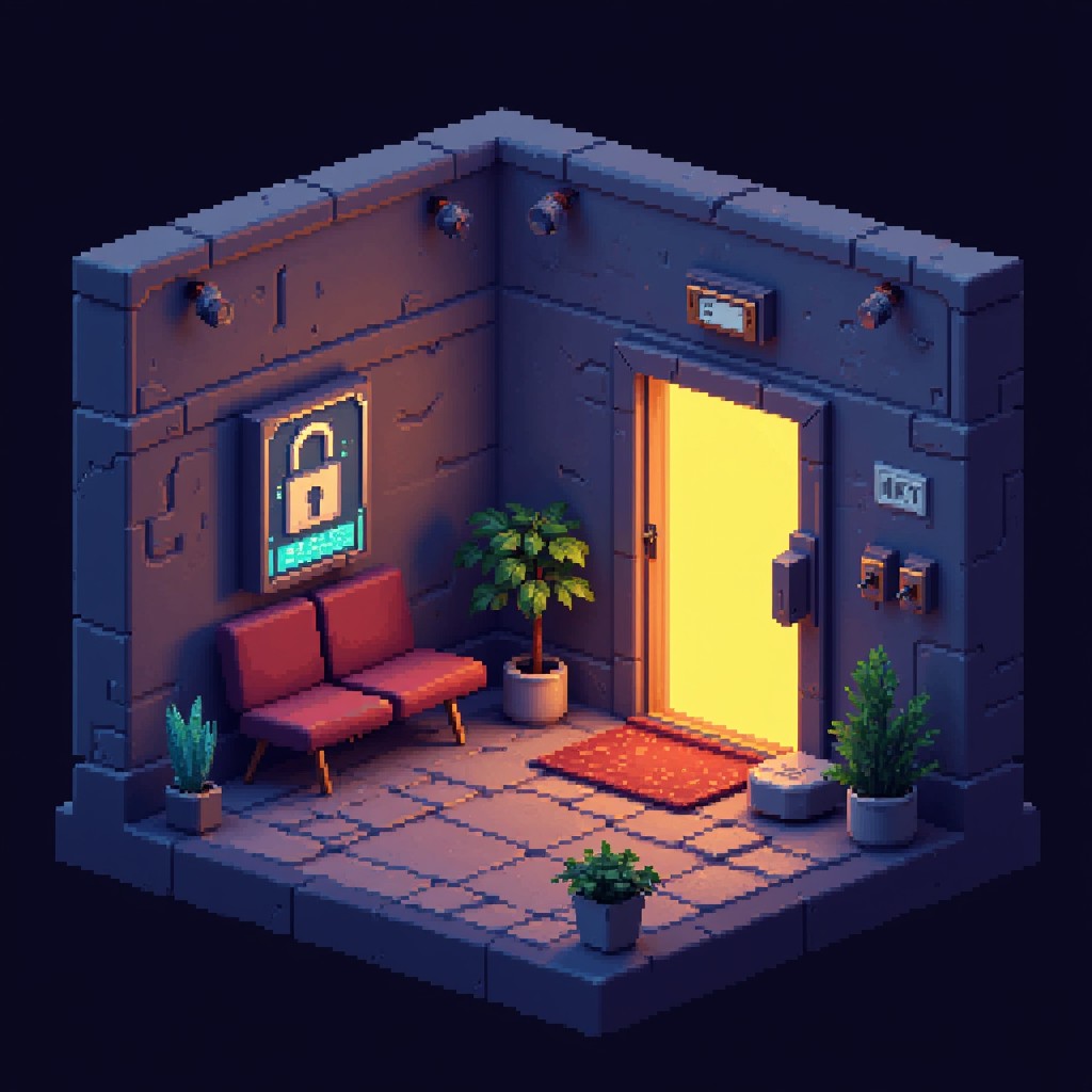 Free Secure Pixel Haven Image - Isometric, Pixel, Secure | Download at ...