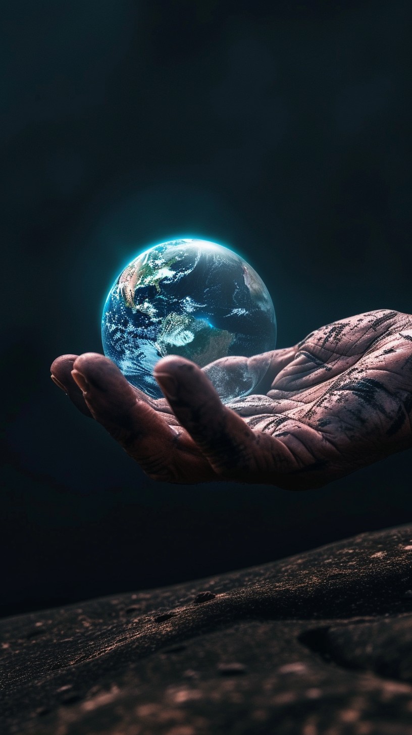 World Portrait Small Free Holding Tiny World Image - Earth, Hand, Miniature | Download at ...