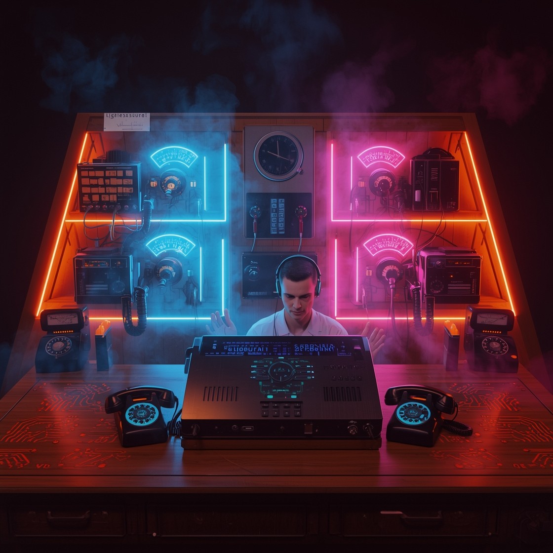 Free Neon Control Station Photo - Cyberpunk, Neon, Technoir | Download ...