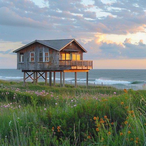 Free Sunset Beach House Image | Download at StockCake
