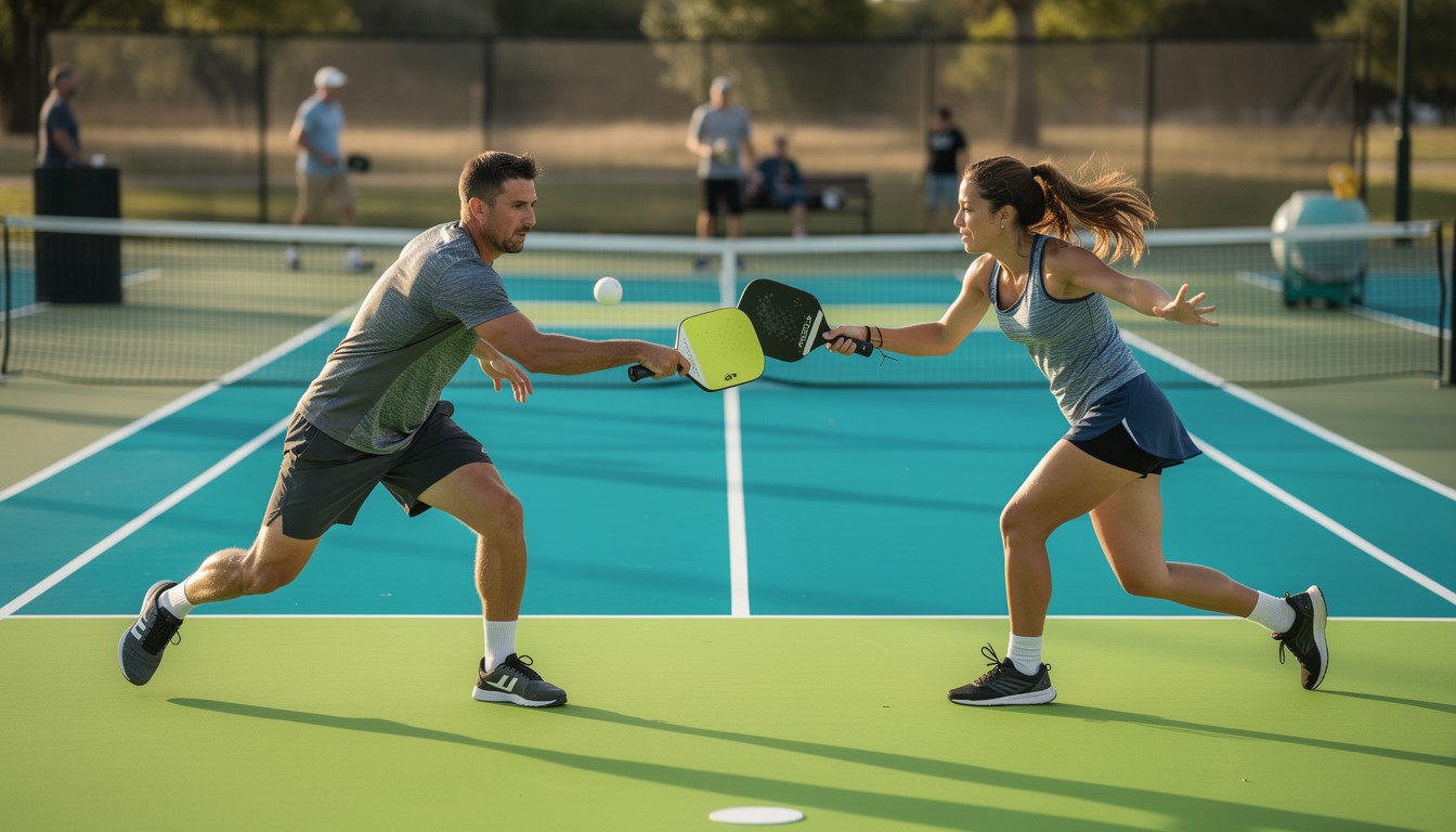 Pickleplex Float Rally Free Intense Pickleball Rally Image - Pickleball, Sports, Competition ...