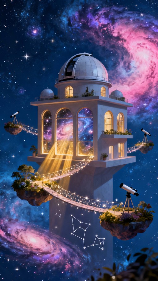 Pink Observatory Free Cosmic Silver Observatory Image - Observatory, Cosmic, Silver ...