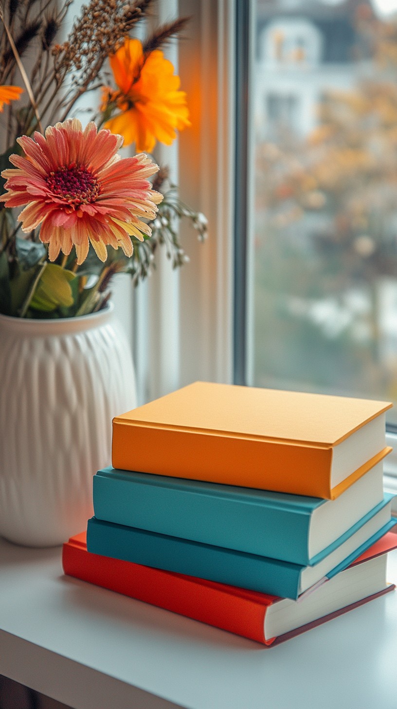 Window Boook Free Books by window Image - Books, Flowers, Window | Download at StockCake
