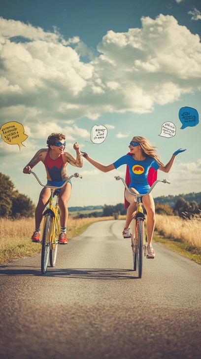 Free Joyful bike ride Image - Bicycles, Joy, Road | Download at StockCake