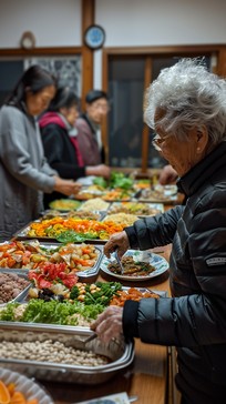 Free Senior Buffet Gathering Image - Elderly, Women, Buffet | Download ...