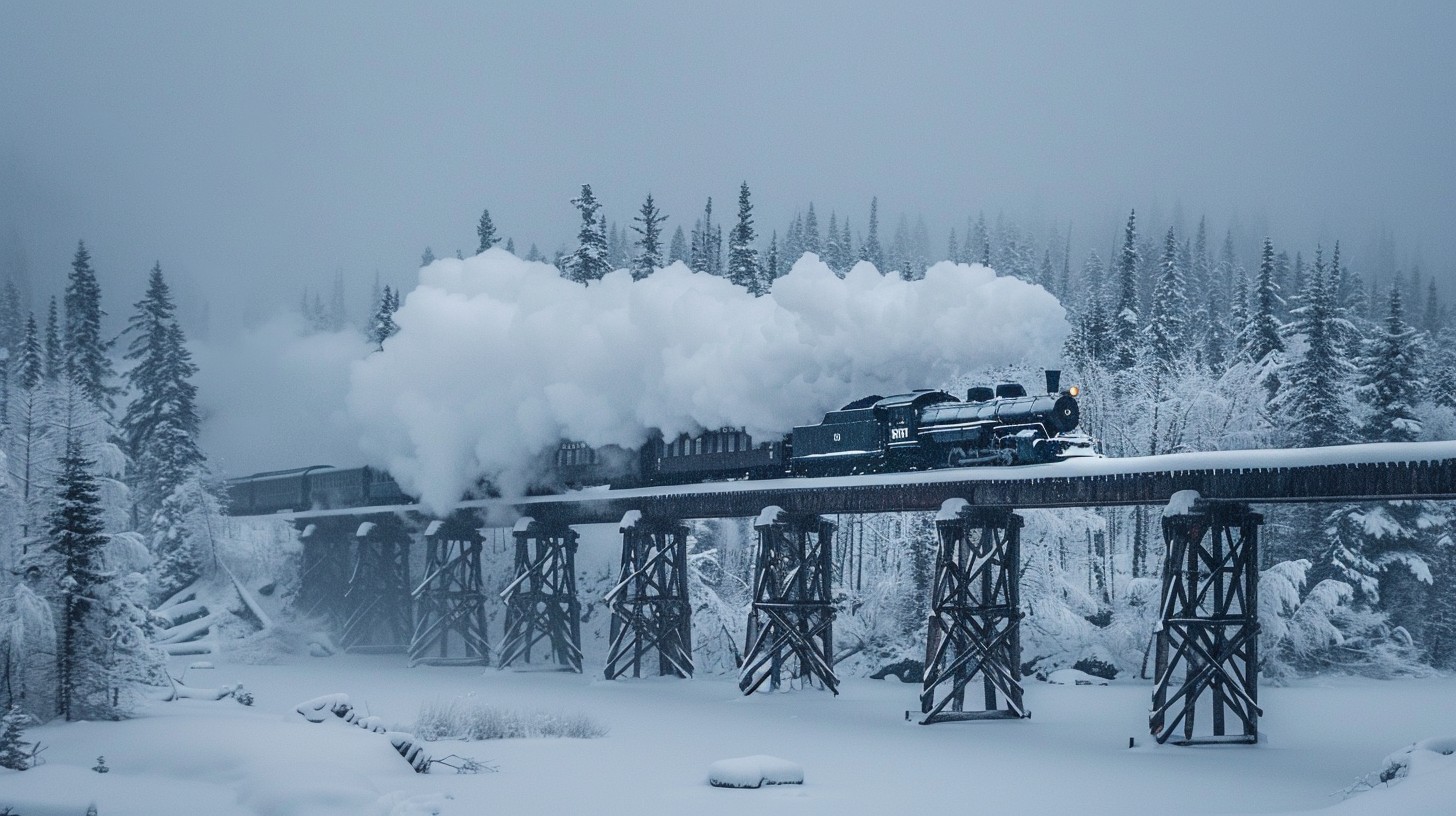 Free Winter Train Journey Image - Winter, Train, Snow | Download at ...