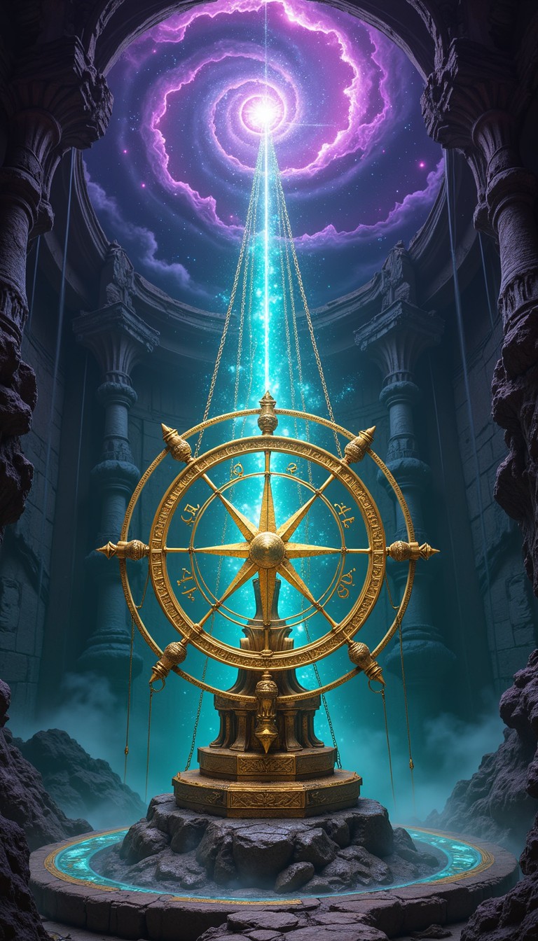Free Cosmic Fate Wheel Image - Compass, Mystical, Golden | Download at ...
