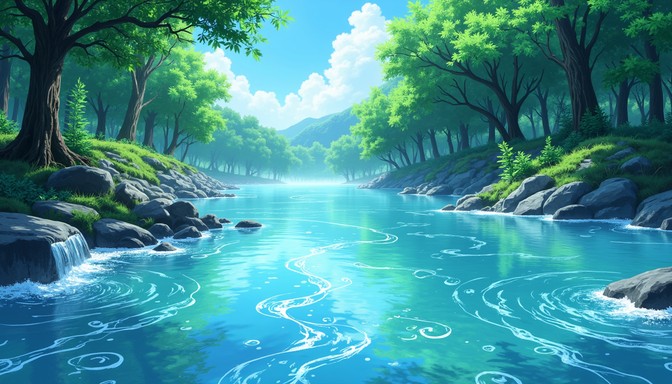 Free Flowing Fantasy Waters Image | Download at StockCake