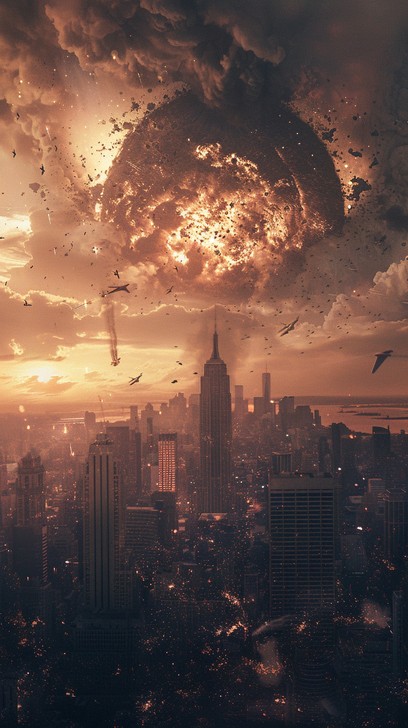 Free Apocalyptic City Scene Image - Apocalypse, Cityscape, Explosion ...
