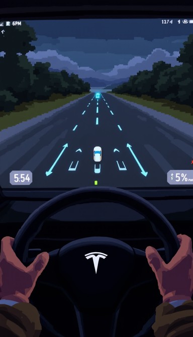 Free Pixel Art Dashboard Image - Tesla, Autopilot, Pixel | Download at ...