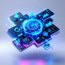 Free Future Data Interface Image - Holographic, Futuristic, Digital ...