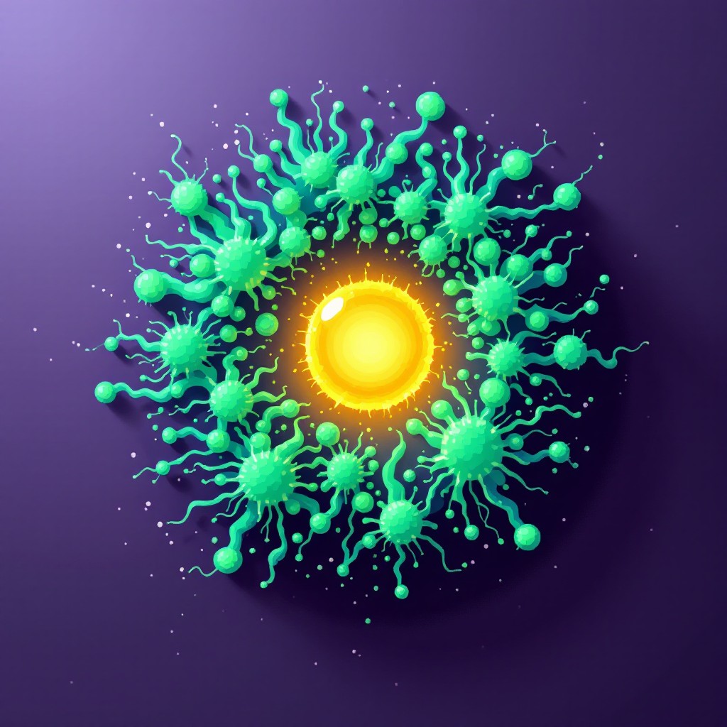 Free Microbial Pixel Burst Image - Bacteria, Microorganisms, Colony ...