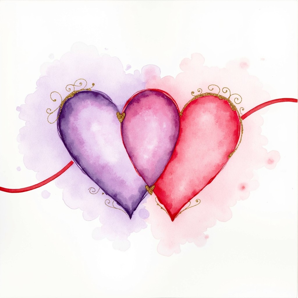 Free Watercolor Love Flow Image - Watercolor, Hearts, Love | Download ...