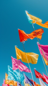 Free Colorful Sky Flags Image - Colorful, Flags, Sky | Download at ...