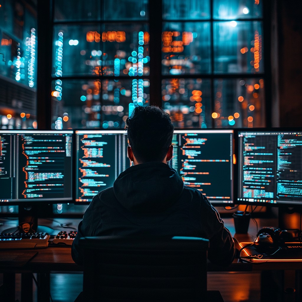 Free Coder at Night Image - Coding, Programmer, Technology | Download ...