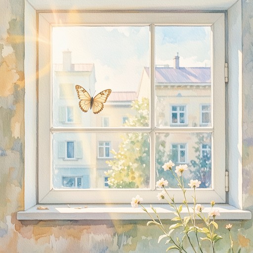 Free Butterfly Brings Hope Image - Watercolor, Butterfly, Window ...