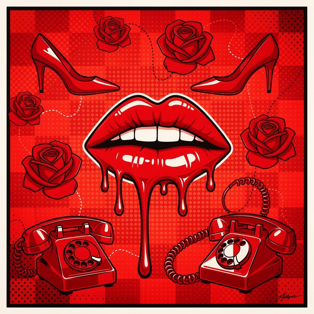 Free Red Pop Art Image - Pop-art, Illustration, Red | Download at StockCake