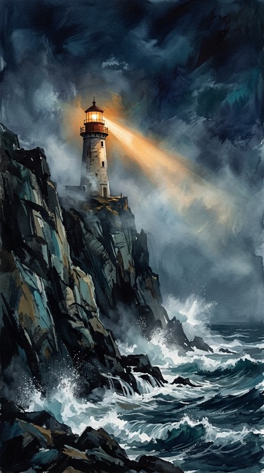 Free Coastal Beacon Shines Image - Lighthouse, Beacon, Coastal ...