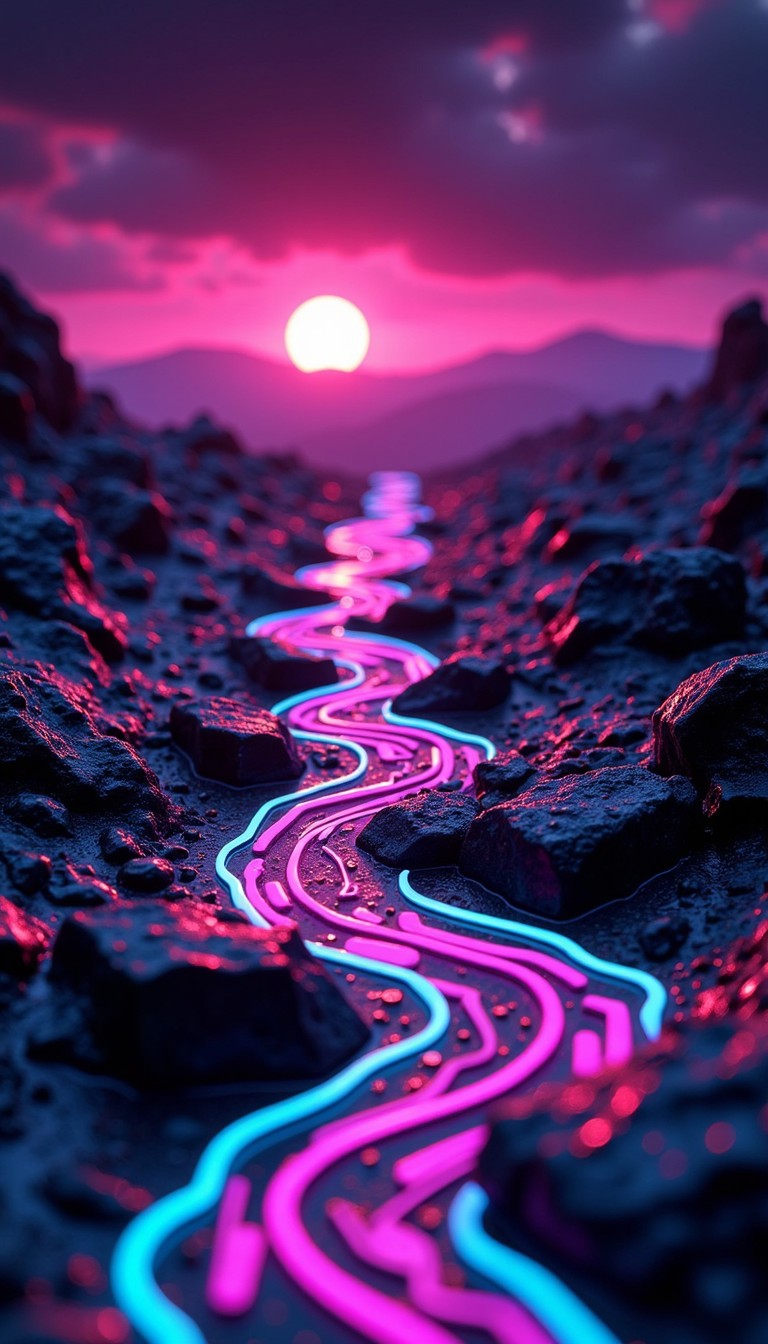 Neon Stream Free Neon Valley Stream Image - Neon, Synthwave, Purple | Download at ...