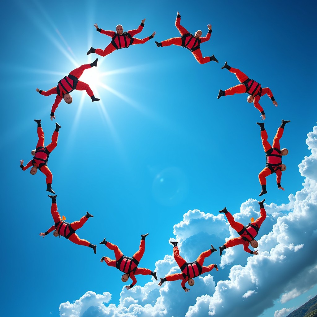 Free Circular Skydiving Formation Image - Skydiving, Formation ...