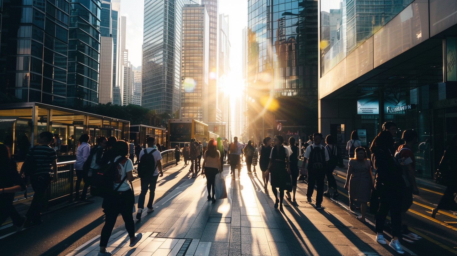 Free City Sunset Commuters Image - City, Sunset, Commuters | Download ...