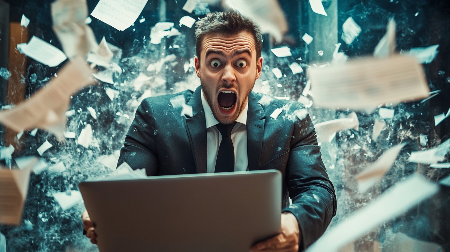 Office Explodes Free Explosive office chaos Image - Businessman, Chaos, Office ...