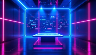 Interview Set Neons Free Neon Interrogation Chamber Image - Cyberpunk, Neon, Futuristic ...