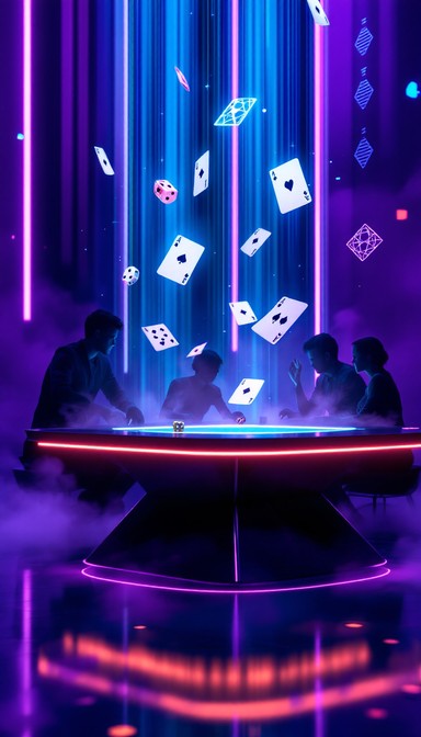 Free Neon Card Game Image - Cyberpunk, Neon, Holographic | Download at ...