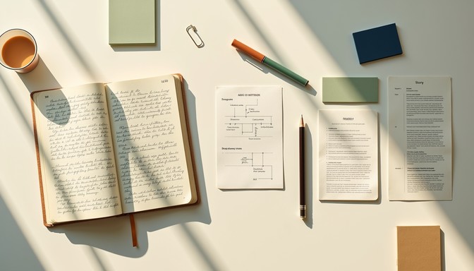 Free Organized literary workspace Image | Download at StockCake
