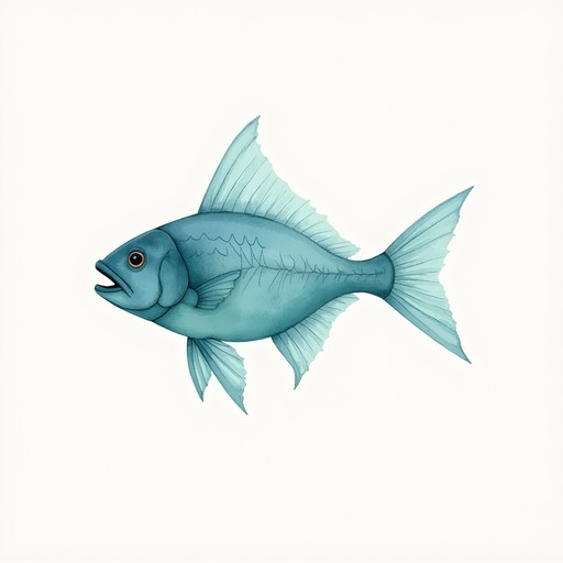Free Geometric Aqua Fish Image | Download at StockCake