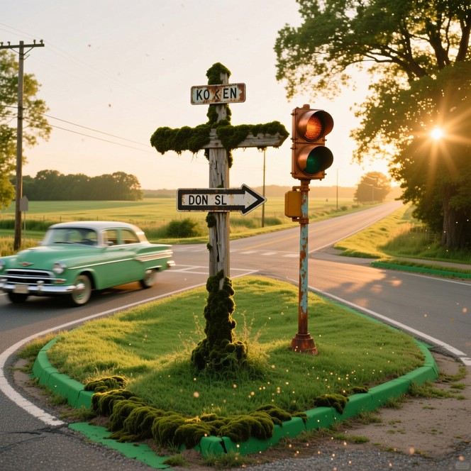 Free Journey's Golden Moment Image - Crossroads, Vintage, Sunset ...