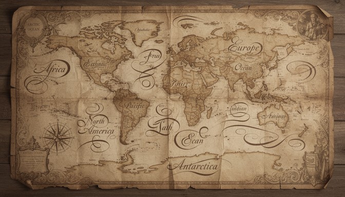 Free Antique World Map Image - Map, Antique, Vintage | Download at ...