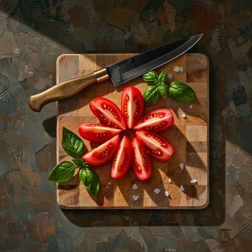 Tomato Float Download Tomato Basil Pattern Digital Art for Free | StockCake