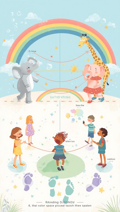 Free Playful Distance Magic Image - Children, Rainbow, Elephant ...