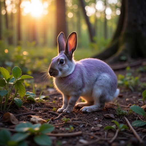 Lavender Nz Rabbit Free Lavender Woodland Rabbit Image - Rabbit, Bunny, Lavender ...