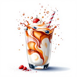 Milkshake Inmotion Free Swirling Caramel Milkshake Image - Milkshake, Caramel, Swirls ...