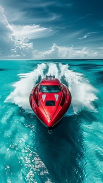Free Speedboat Rushing Waves Image - Speedboat, Red, Ocean | Download ...